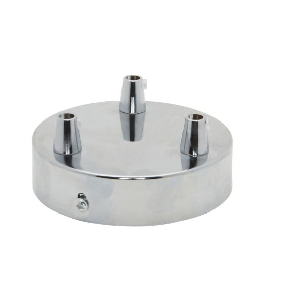 Girard sudron plafonnier acier chrome trois sorties