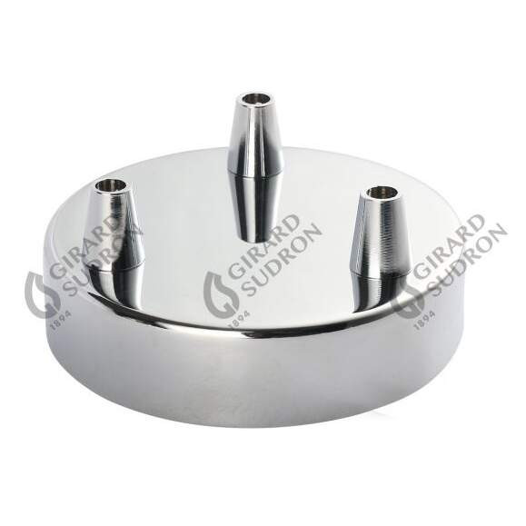 Girard sudron plafonnier acier chrome trois sorties