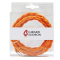 Girard sudron câble tressé  double isolation  orange  (2m)