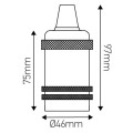 Girard sudron douille acier fileté  chrome