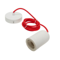 Girard sudron suspension béton blanc+ 2m câble rouge