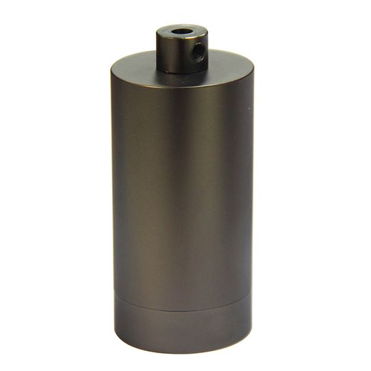 Girard sudron  douille cylindre e27 acier gris anthracite métallisé