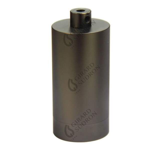 Girard sudron  douille cylindre e27 acier gris anthracite métallisé