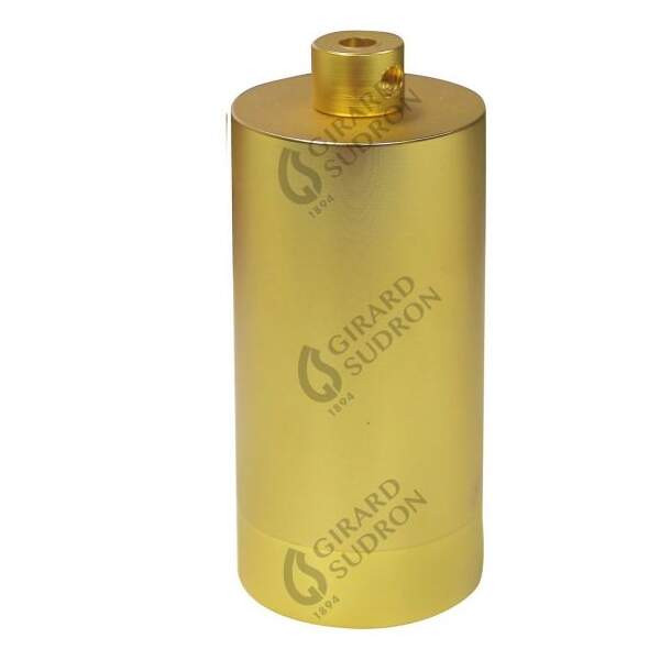 Girard sudron douille cylindre e27 acier doré métallisé 