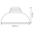Girard sudron abat jour metal blanc et or diam 280mm
