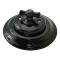 Retroindus switch porcelain flush mounted black