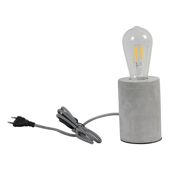 Concrete  cylindric table lamp  e27