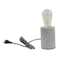 Concrete  cylindric table lamp  e27