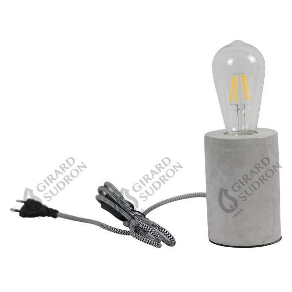 Concrete  cylindric table lamp  e27