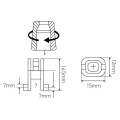 Girard sudron serre-cable transparent l.14.5mm