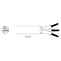 Girard sudron cable rond dble isol.3x0.75+t.blanc