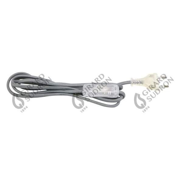 Girard sudron cordon 2x0.75 text.gris 2m inter trans