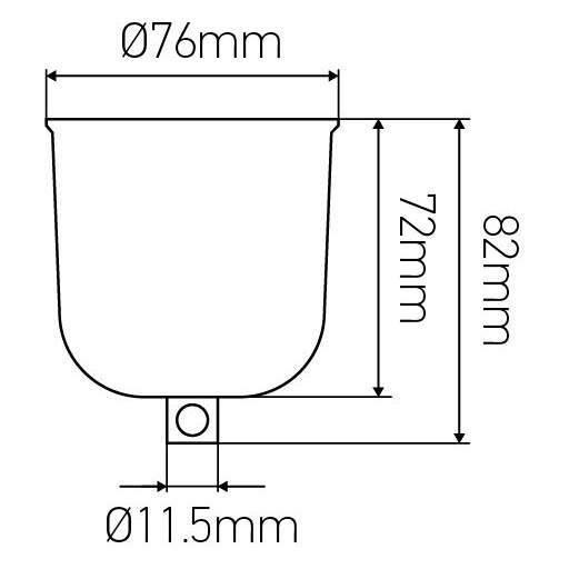 Girard sudron pavillon av bague polypro.blanc d.68 h73