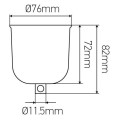 Girard sudron pavillon av bague polypro.blanc d.68 h73