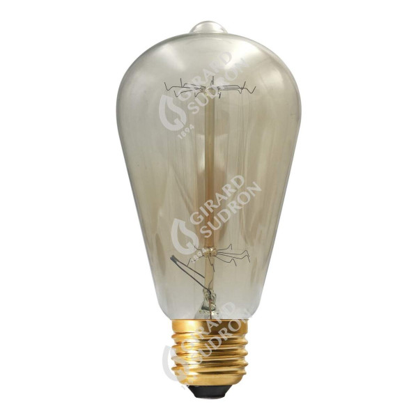 Girard sudron edison filament me?tallique droit 24w e27 2000k ambre