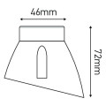 Girard sudron applique porcelaine e27 conique incliné blanc