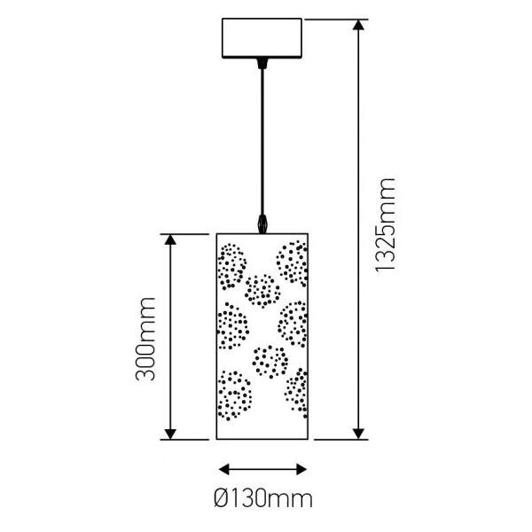 Suspension e27 abat-jour métal doré extérieur/ blanc intérieur cable pvc l.100cm