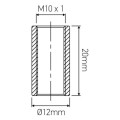 Girard sudron raccord dble f.10x1 l.20 laiton