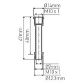 Girard sudron chandelle laiton m.et f.10x1 h.04