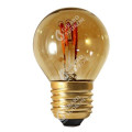 Girard sudron sphérique g45 filament led torsadée 3w e26 100lm dim. smoky