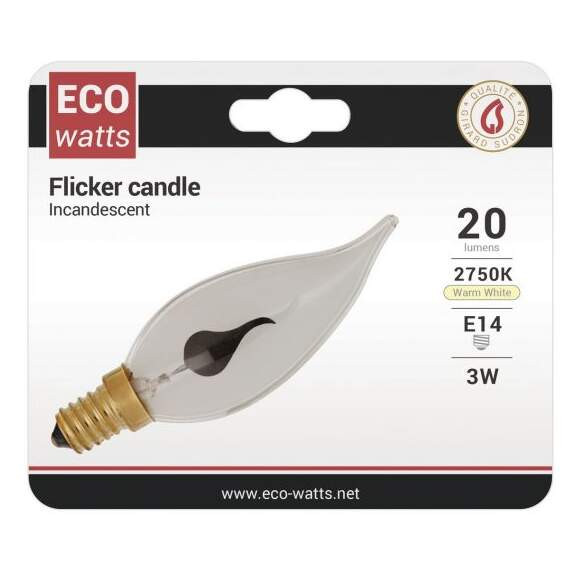 Girard sudron flamme flicker incurv.2/3w 230v e14 s/c