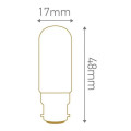 Girard sudron lamp tube incan. 15w ba15d carrée 2750k 110lm