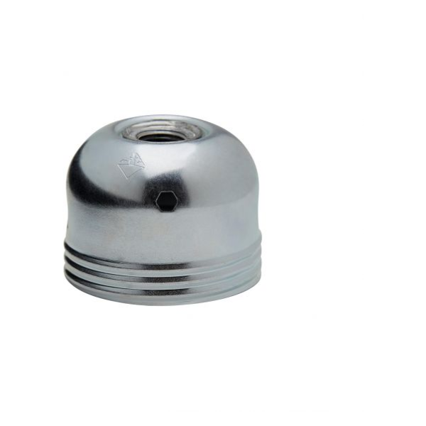 Culot m10x1 e27 metal zingue blanc