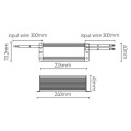 Girard sudron convertisseur pour ruban led ip 66 24v 150w dc