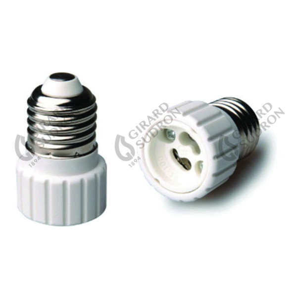 Girard sudron adaptateur e27-gu10 ceramique blanc