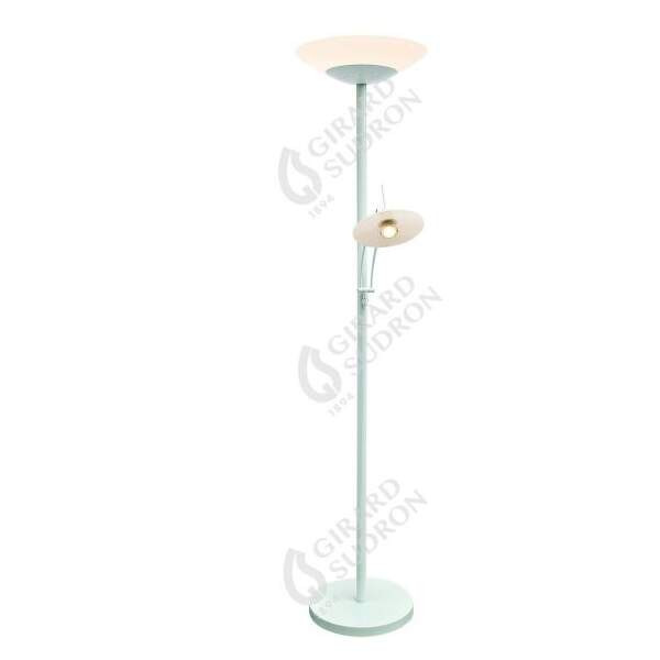 Girard sudron carpo - lampadaire avec liseuse led Ø400x1810 42+4.5w 3000k 3600+400lm 120° blanc dim