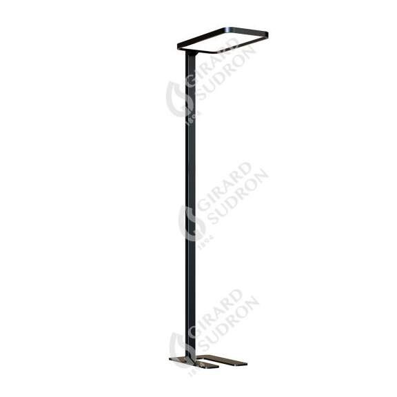 Girard sudron calyce - lampadaire led 610x310x1950 80w 4000k 7040lm 120° noir dim