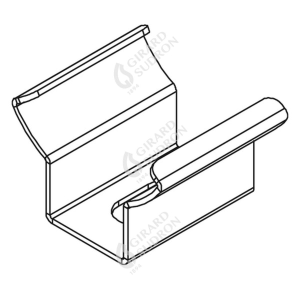 Girard sudron patte de fixation pour profile aluminium Ø16