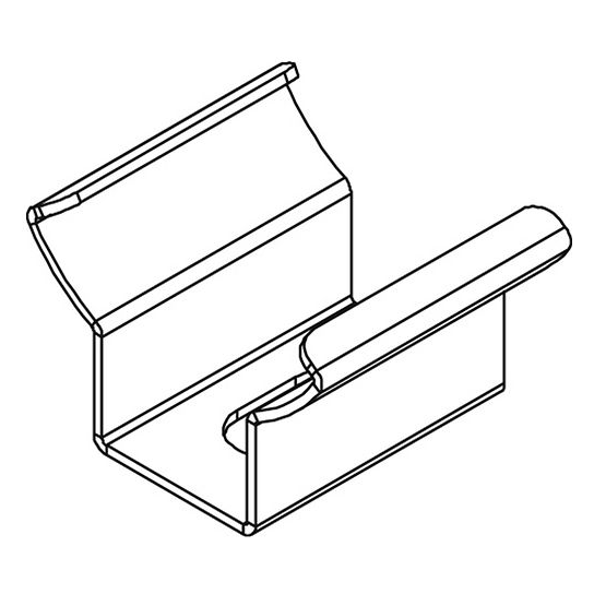 Girard sudron patte de fixation pour profile aluminium Ø16