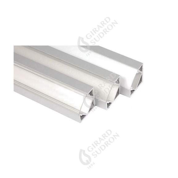 Girard sudron profile aluminium d’angle 90-45° 18.5x18.5 clair