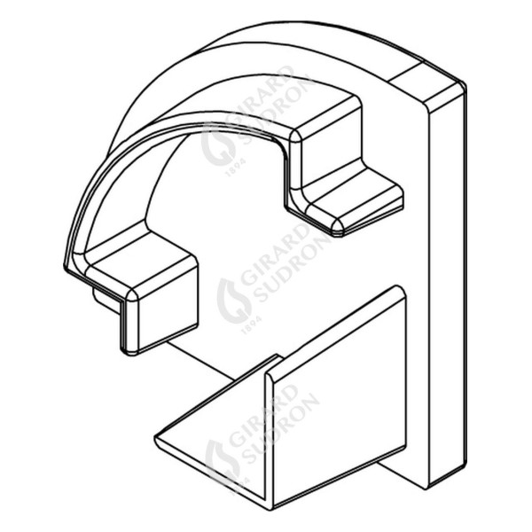 Girard sudron embouts pour profile aluminium 16x16