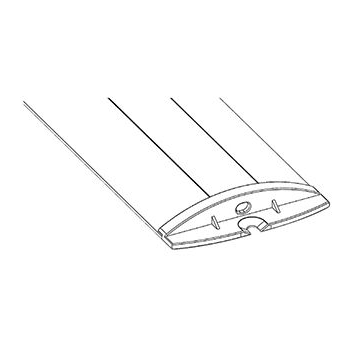 Girard sudron profile aluminium sol 52.3x8.4 clair