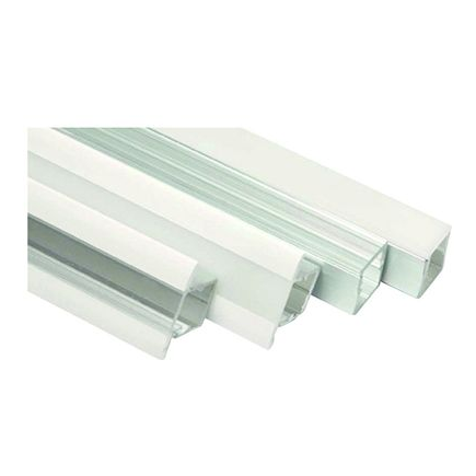 Girard sudron profilé aluminium et diffuseurs simple et débordant 14x14 avec rebord clair