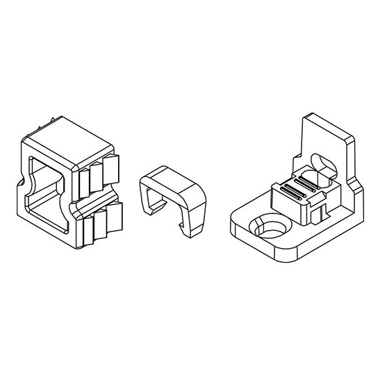Girard sudron embouts pour profile aluminium 14x14