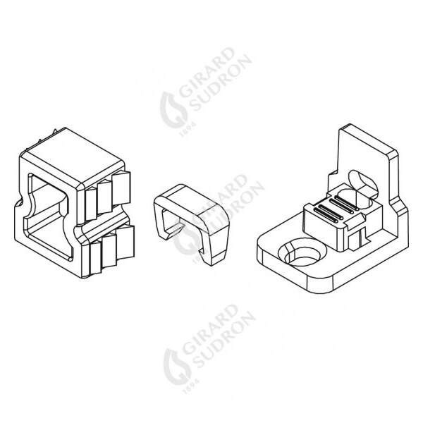 Girard sudron embouts pour profile aluminium 14x14