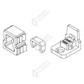 Girard sudron embouts pour profile aluminium 14x14