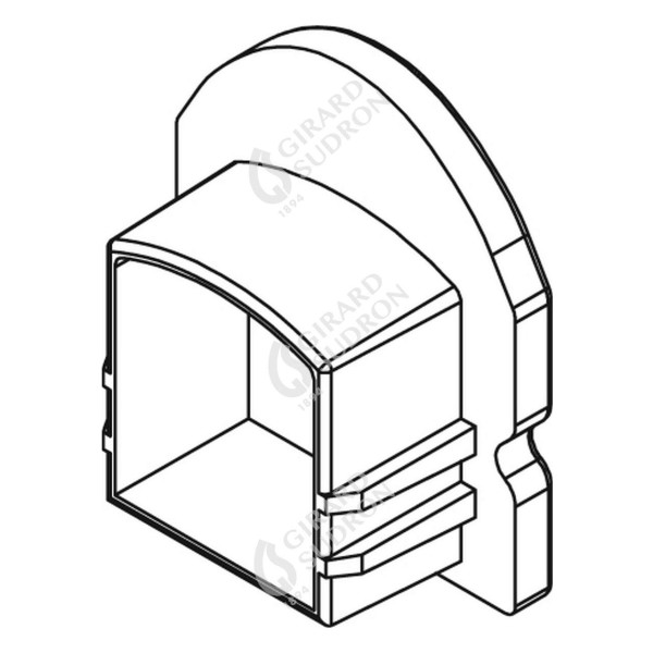 Girard sudron embouts pour profile aluminium 15.5x12