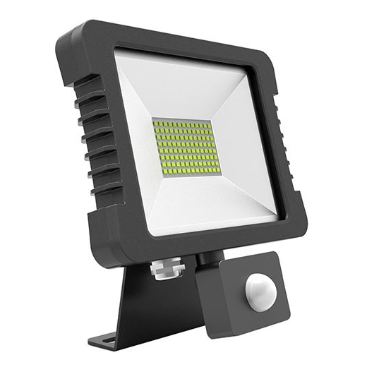 Girard sudron yonna - projecteur led ip 65 118x167.5x27.5 10w 4000k 760lm 110° noir pir