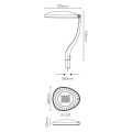 Girard sudron flash - eclairage public led ip66 575x468x765 80w 3000k 8083lm 120° gris clair