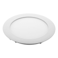 Girard sudron kili - luminaire encastré led Ø180x18 enc.Ø165 12w 4000k 1000lm 120° blanc