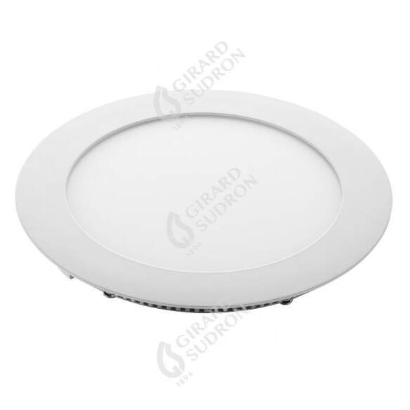 Girard sudron kili - luminaire encastré led Ø180x18 enc.Ø165 12w 4000k 1000lm 120° blanc