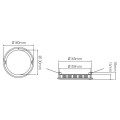 Girard sudron kili - luminaire encastré led Ø180x18 enc.Ø165 12w 4000k 1000lm 120° blanc
