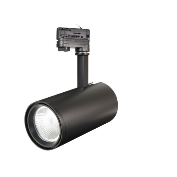 Girard sudron mimas - projecteur sur rail led Ø110x334 30w 3000k 2600lm 36° noir