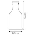 Girard sudron  douille bouteille e27 acier violet métallisé   