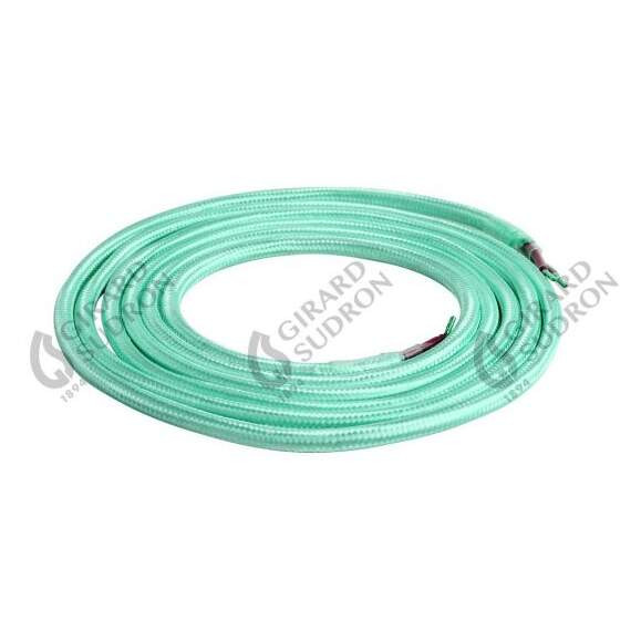 Girard sudron câble textile double isolation jade