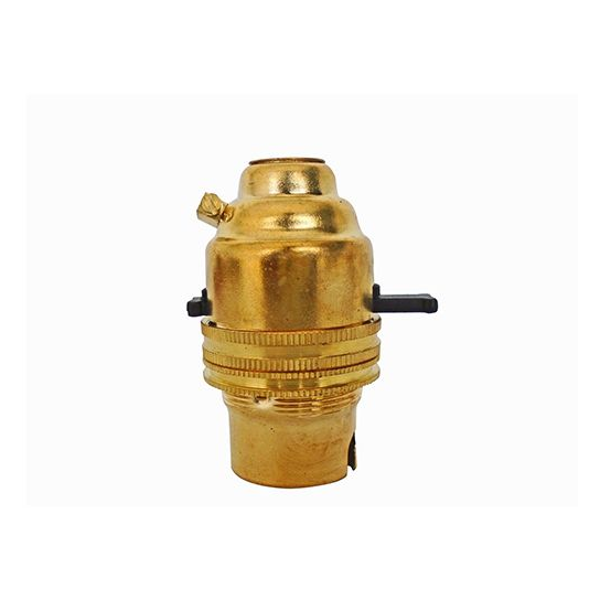 Girard sudron douille b22 laiton a poussoir av/terre